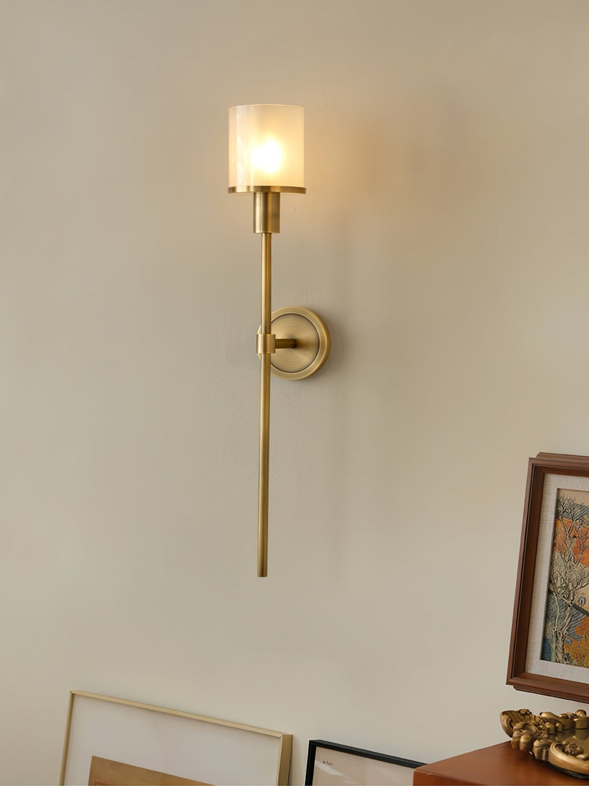 Mycara zeitgenössische Wandleuchte aus Alabaster im klassischen nordischen Stil