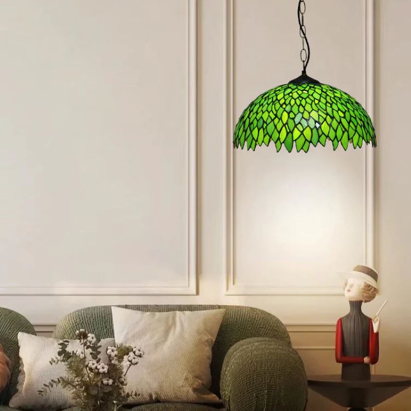 Arisha Retro Runde bunte Pendelleuchte Glas Wohnzimmer/Bar