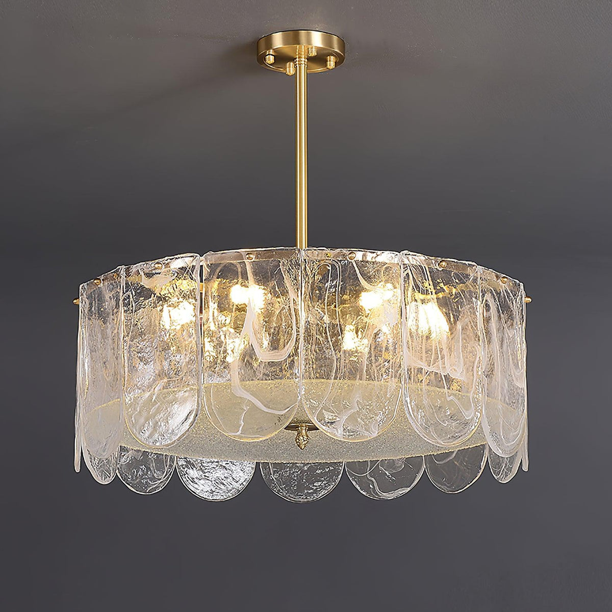 Eiraline Kronleuchter Traditionell Klassisch Glas Metall