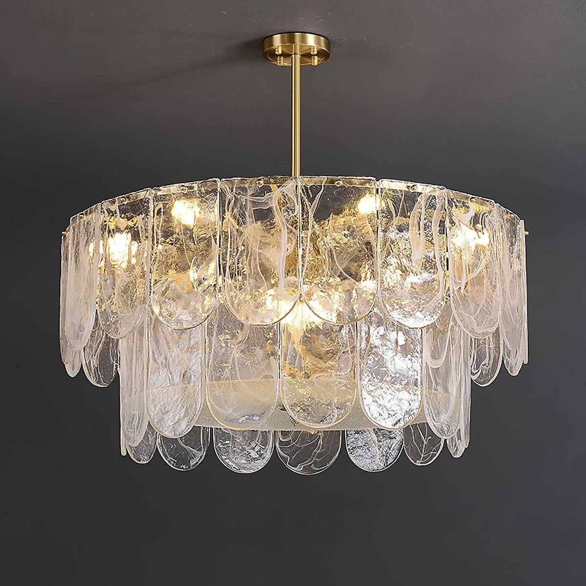 Eiraline Kronleuchter Traditionell Klassisch Glas Metall