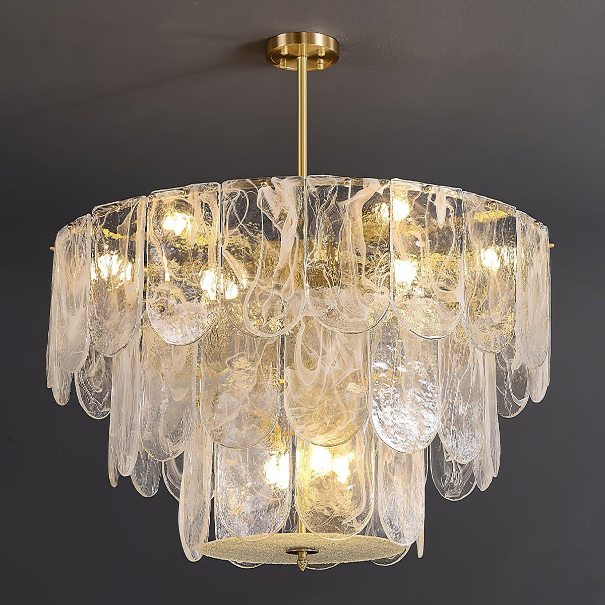 Eiraline Kronleuchter Traditionell Klassisch Glas Metall