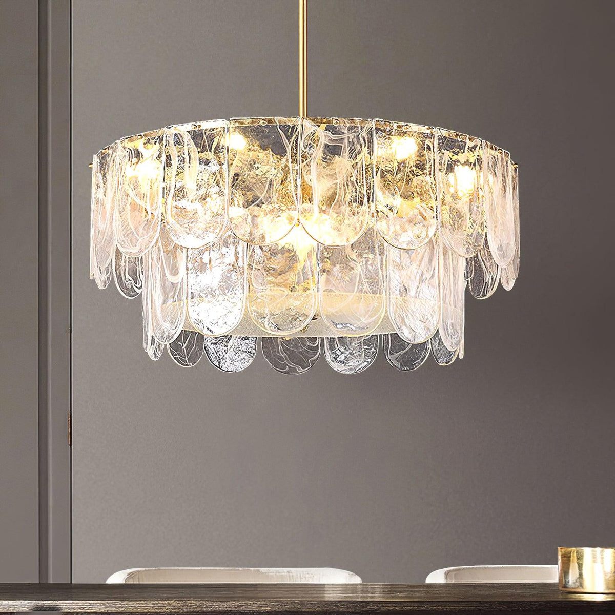 Eiraline Kronleuchter Traditionell Klassisch Glas Metall