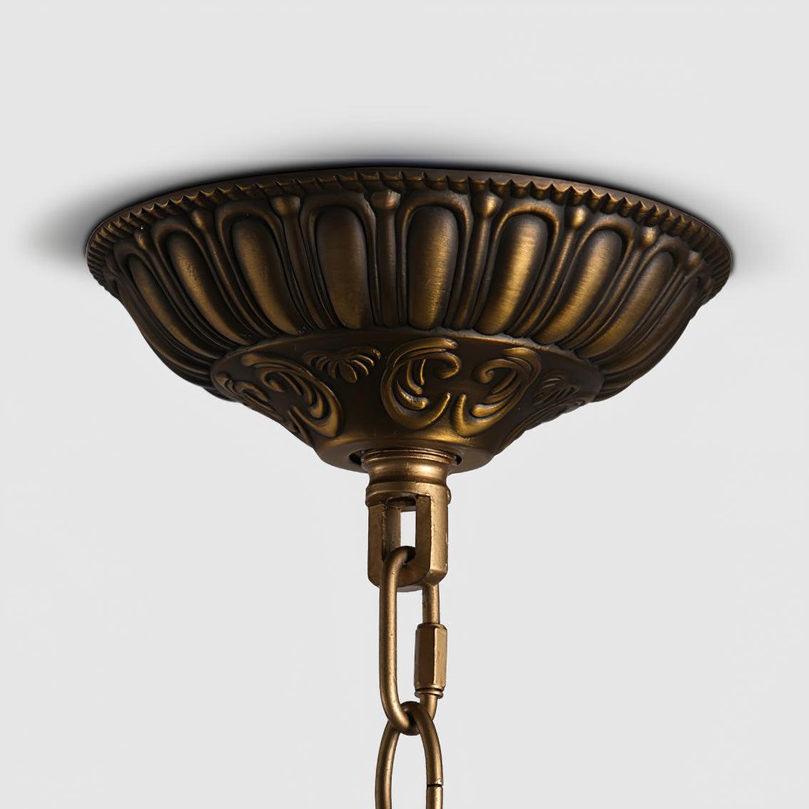 Elyinissa Kronleuchter Gold Kugel Kristall Vintage