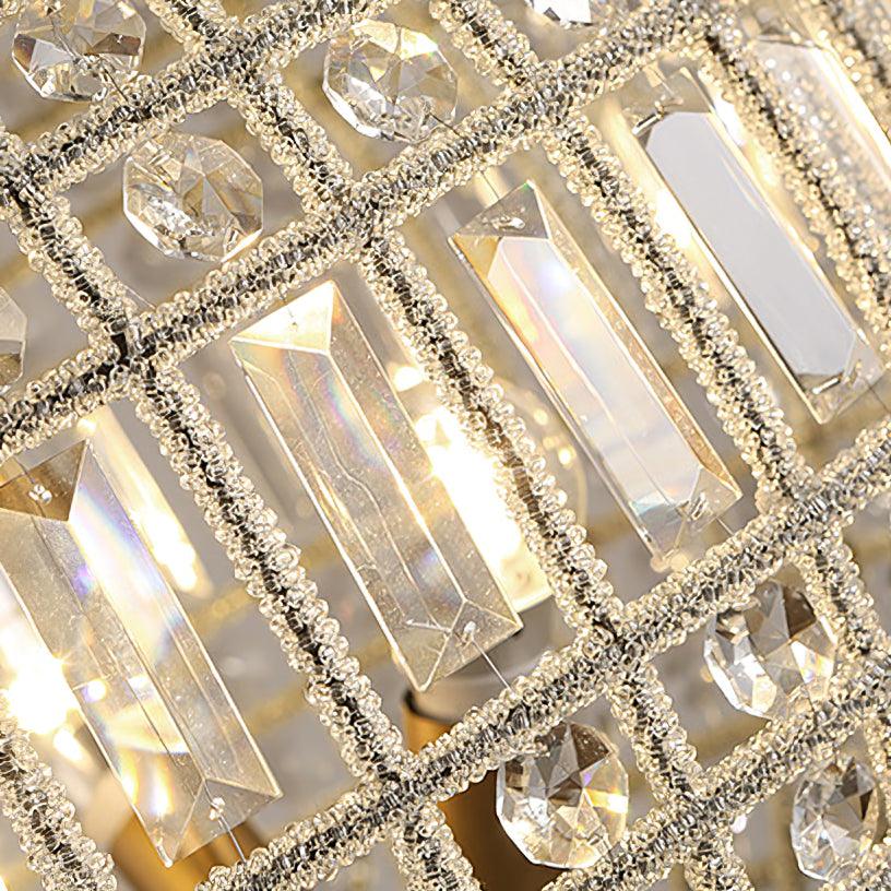 Elyinissa Kronleuchter Gold Kugel Kristall Vintage