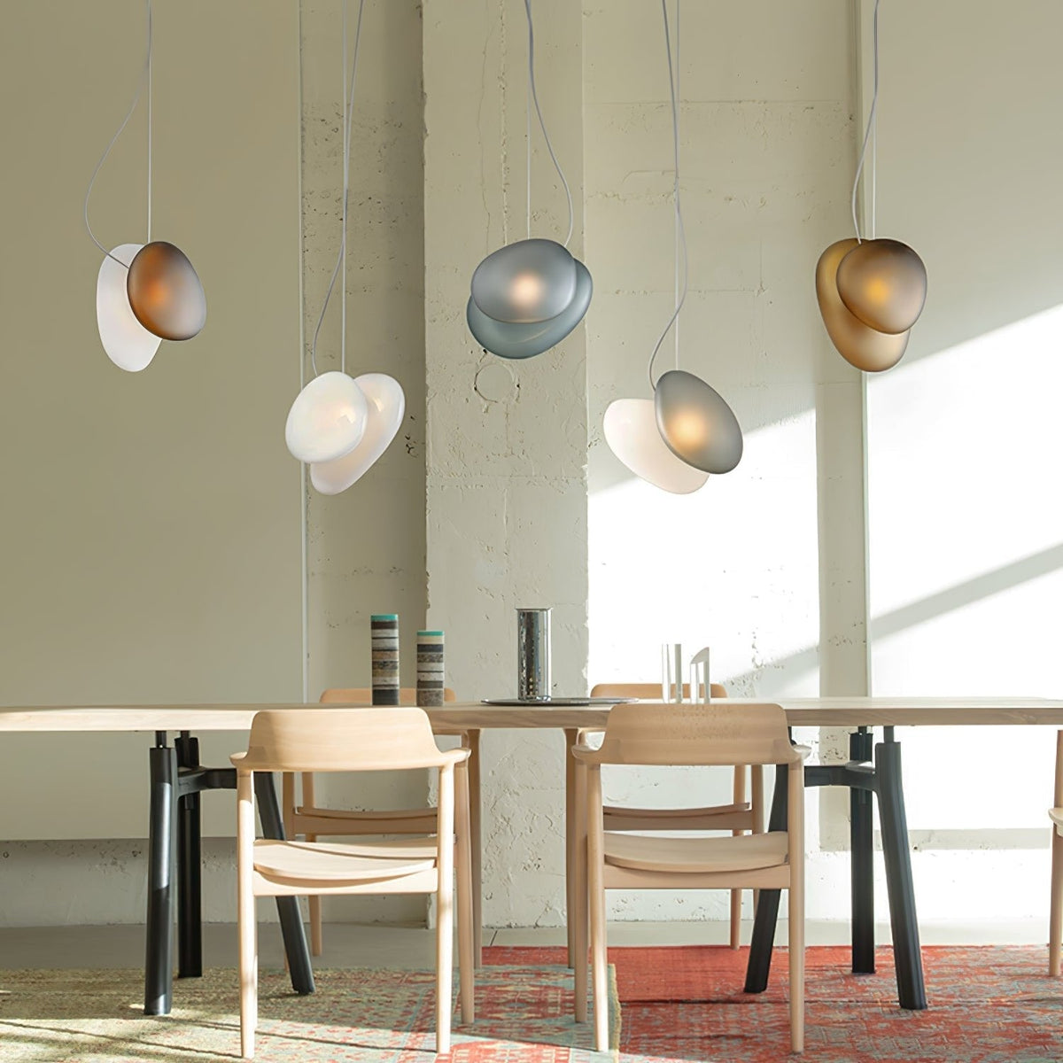 Mervan Milchglas Pendelleuchte