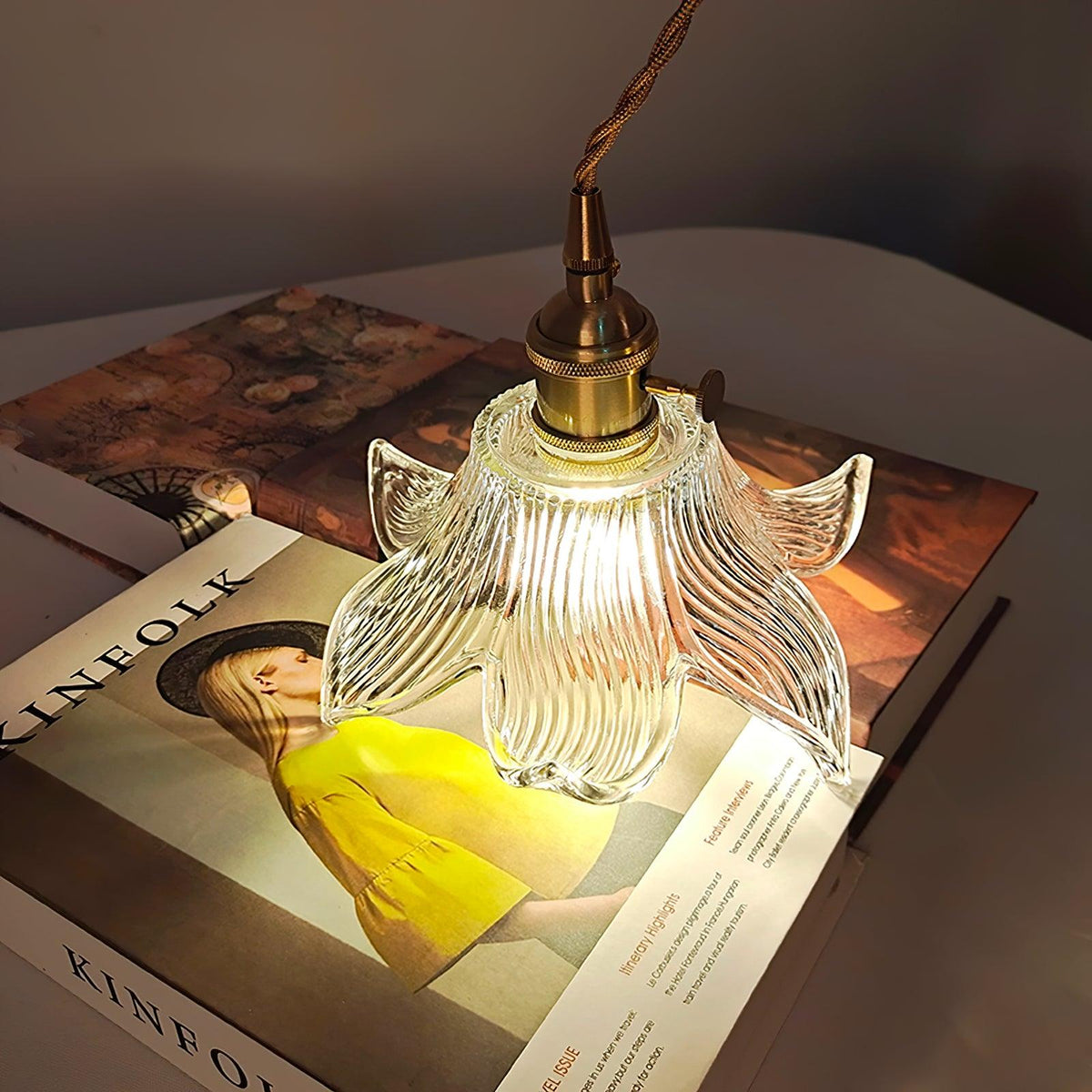 Aell Messing & Glas Glam Pendelleuchte