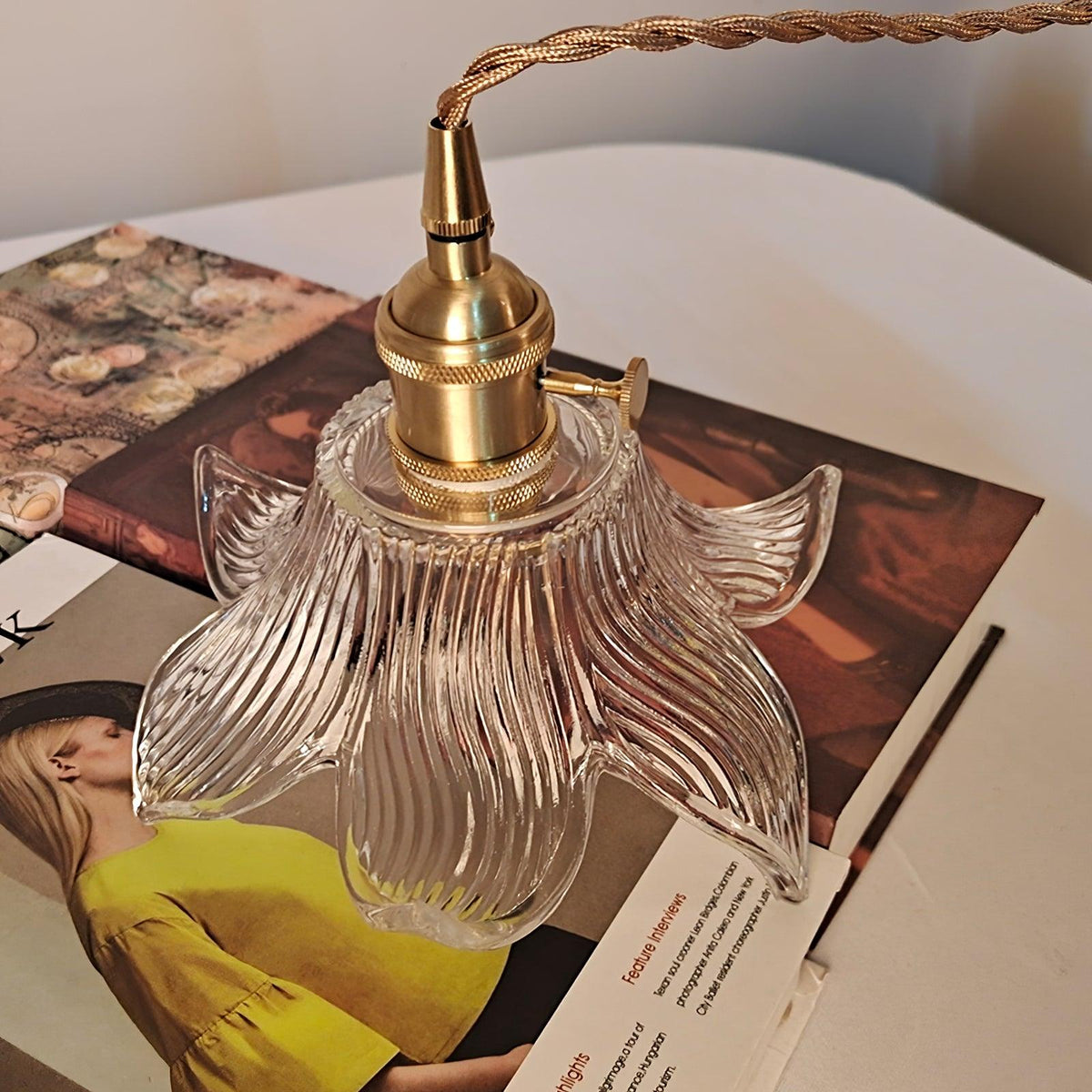 Aell Messing & Glas Glam Pendelleuchte