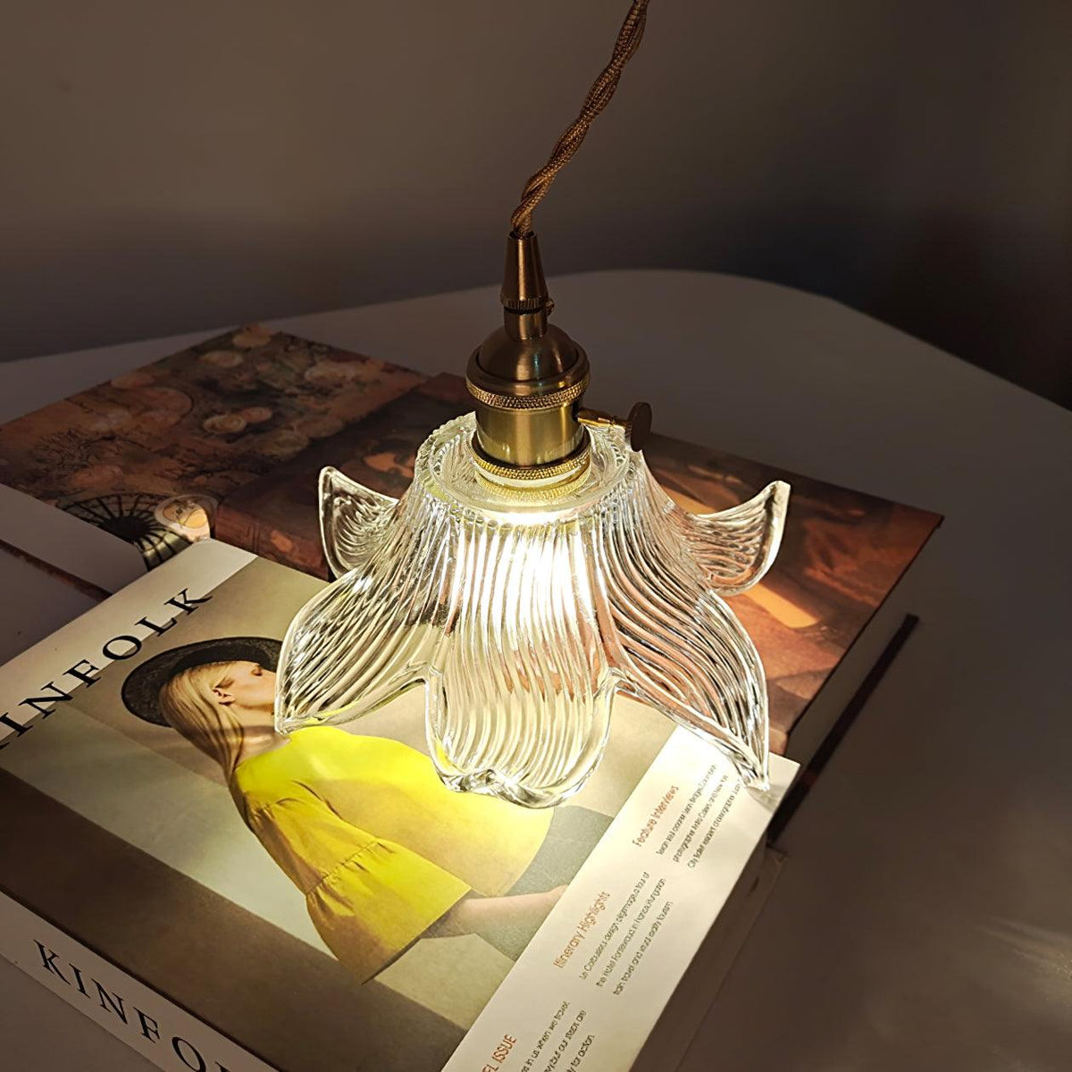 Aell Messing & Glas Glam Pendelleuchte