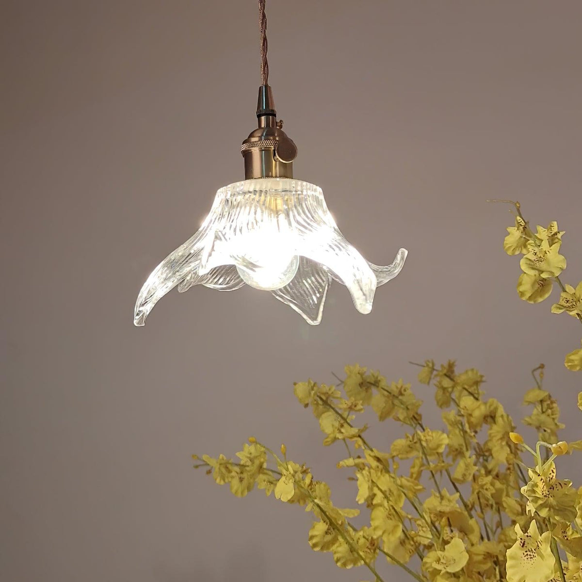 Aell Messing & Glas Glam Pendelleuchte
