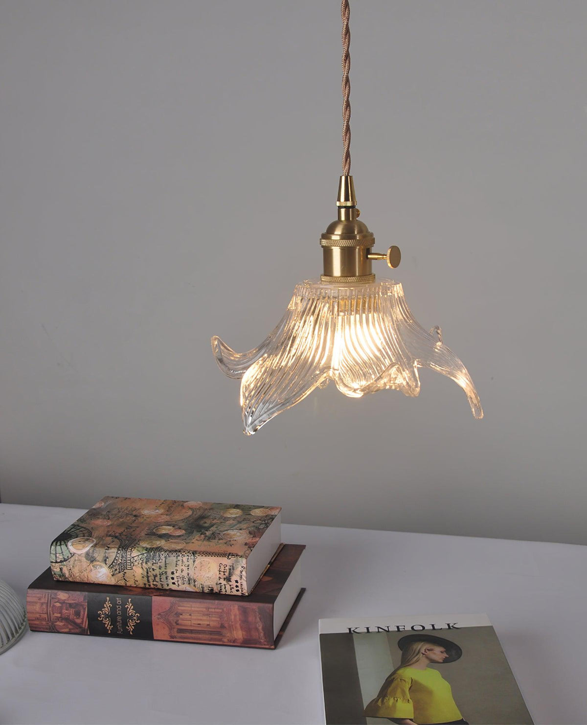 Aell Messing & Glas Glam Pendelleuchte