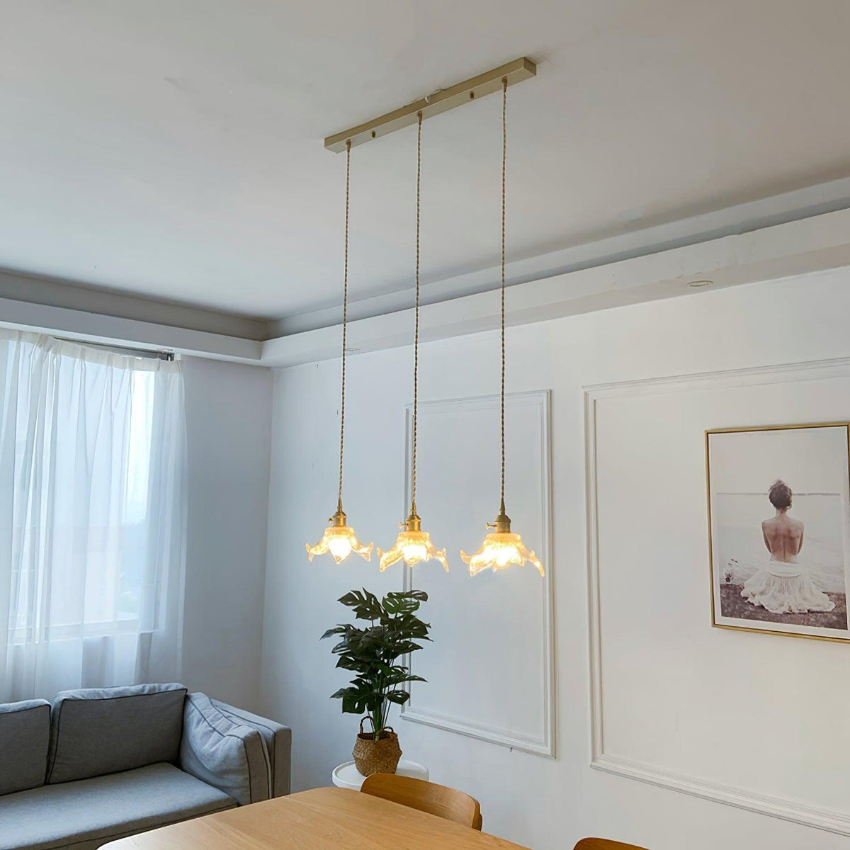 Aell Messing & Glas Glam Pendelleuchte
