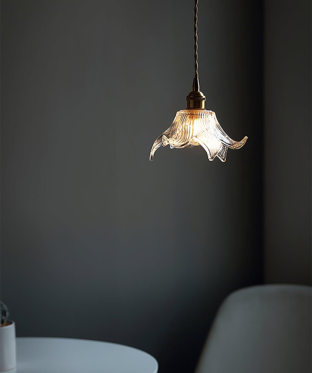 Aell Messing & Glas Glam Pendelleuchte