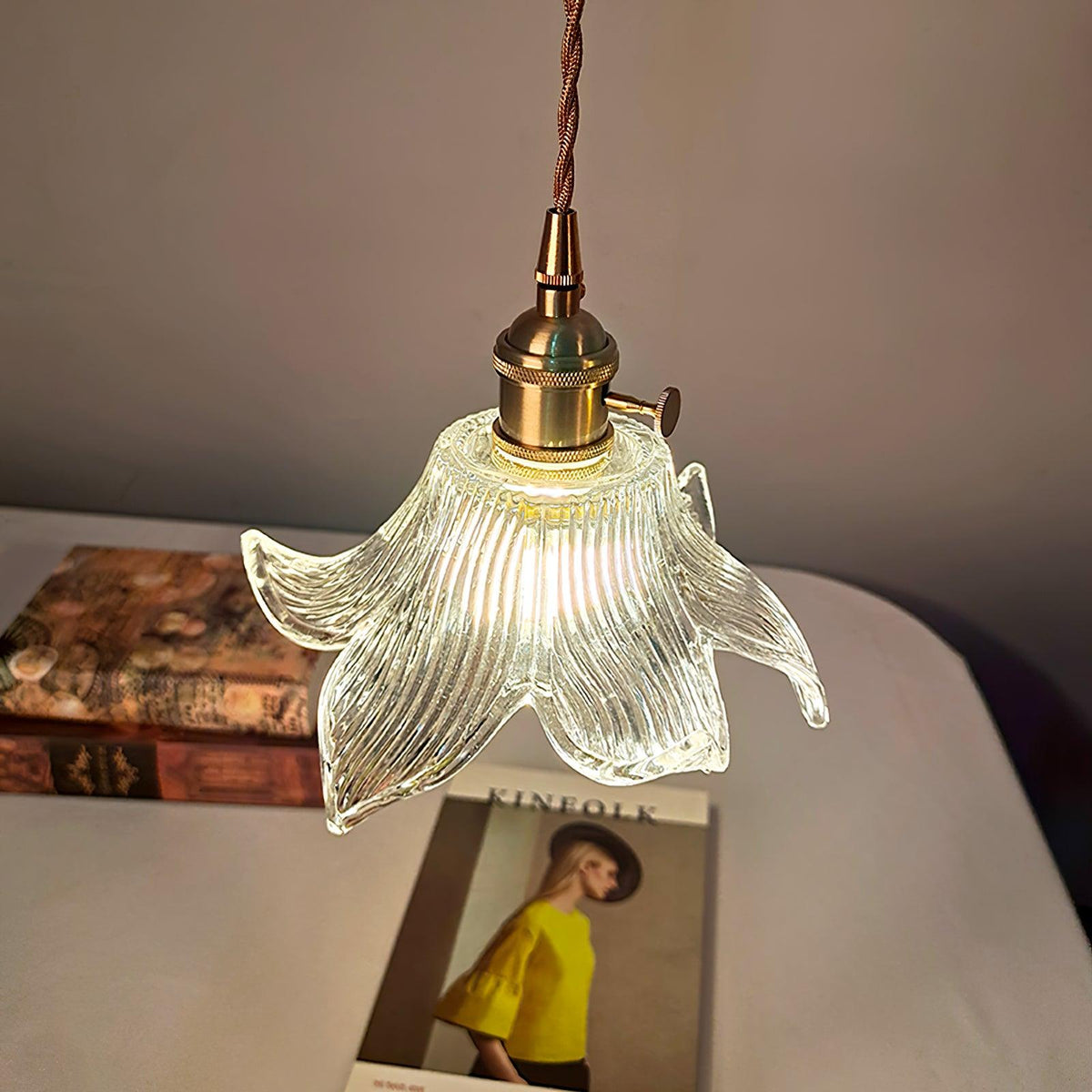Aell Messing & Glas Glam Pendelleuchte