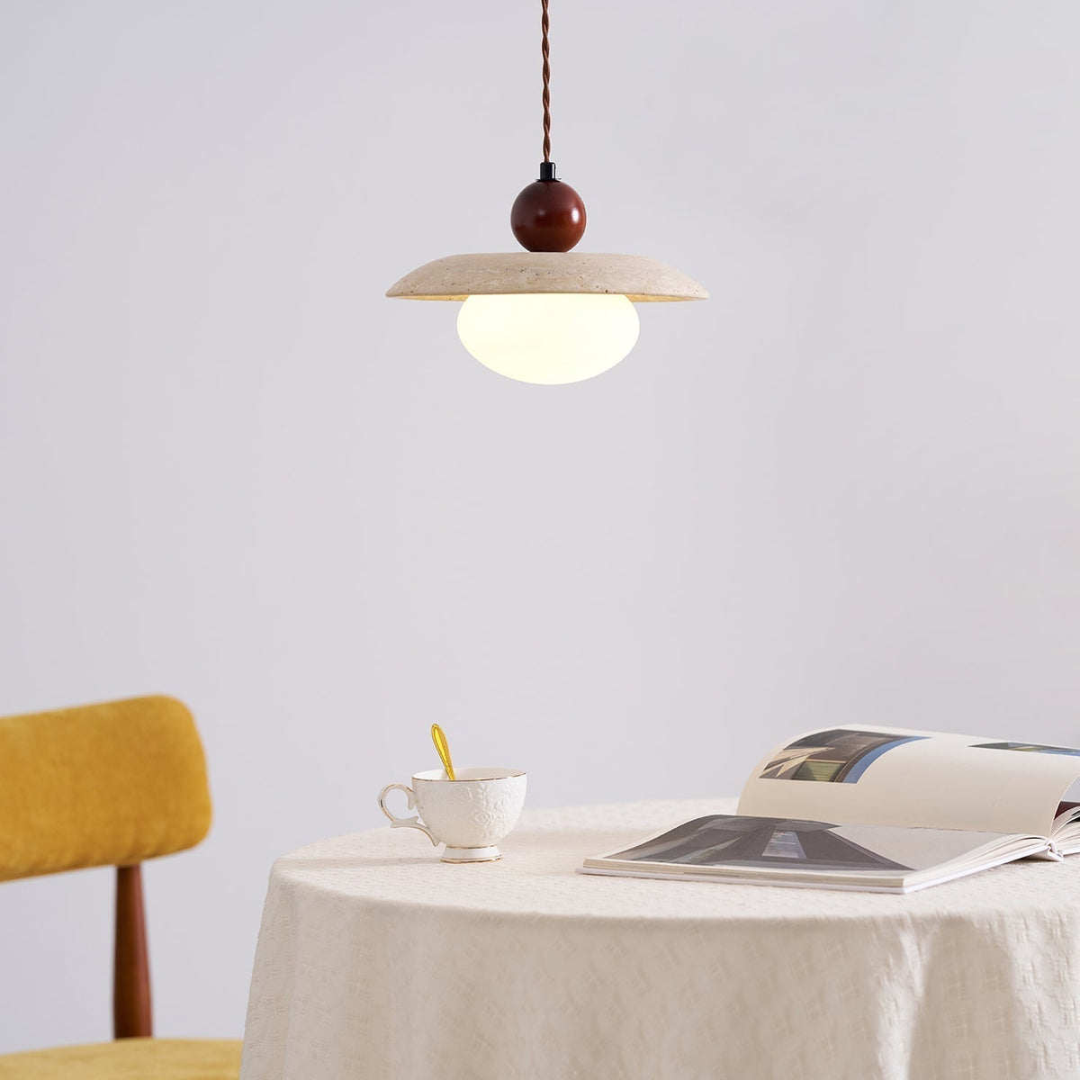 Seroaya Travertine Pendelleuchte Sechs Stil