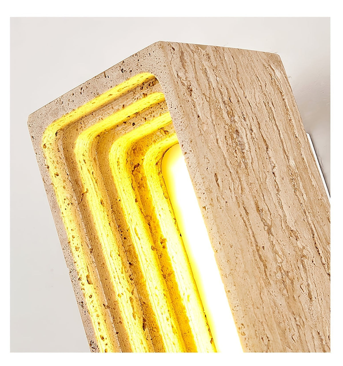 Atheila Travertine-Wandleuchte