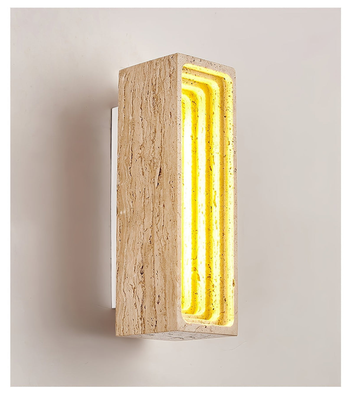 Atheila Travertine-Wandleuchte