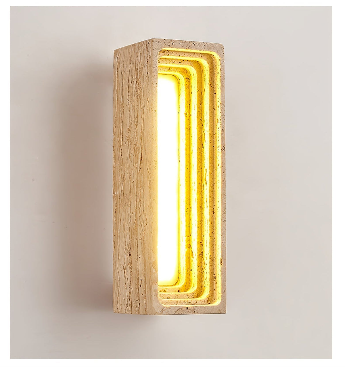 Atheila Travertine-Wandleuchte