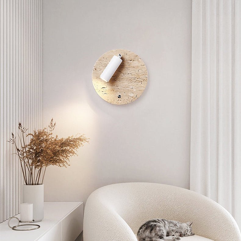 Selan Travertine Wandleuchte Axis Directional