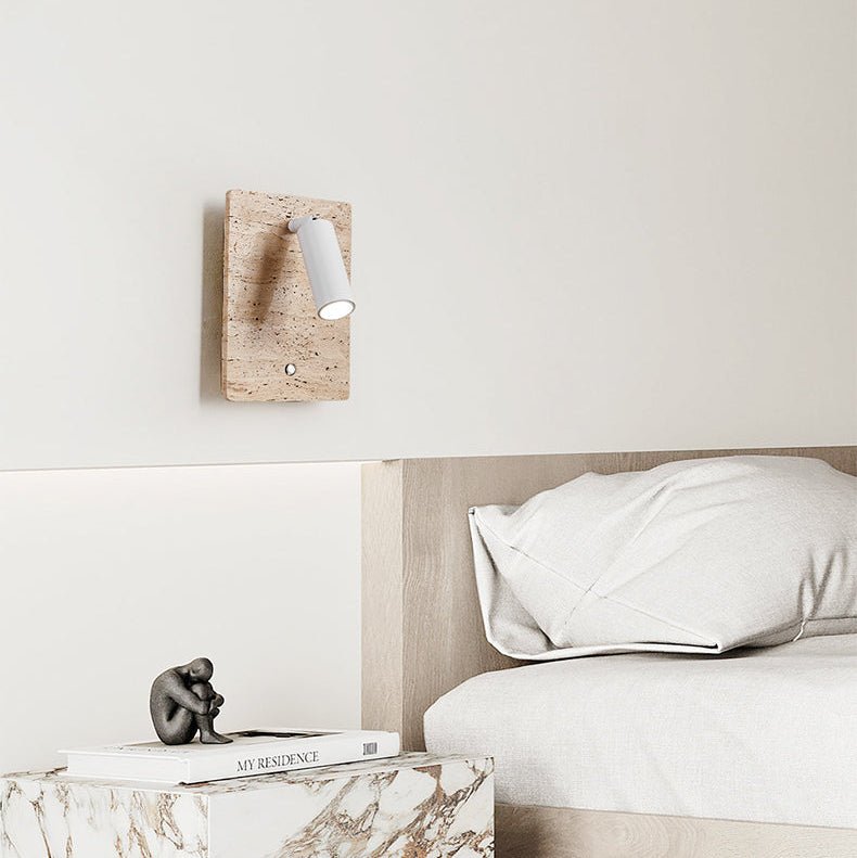 Selan Travertine Wandleuchte Axis Directional