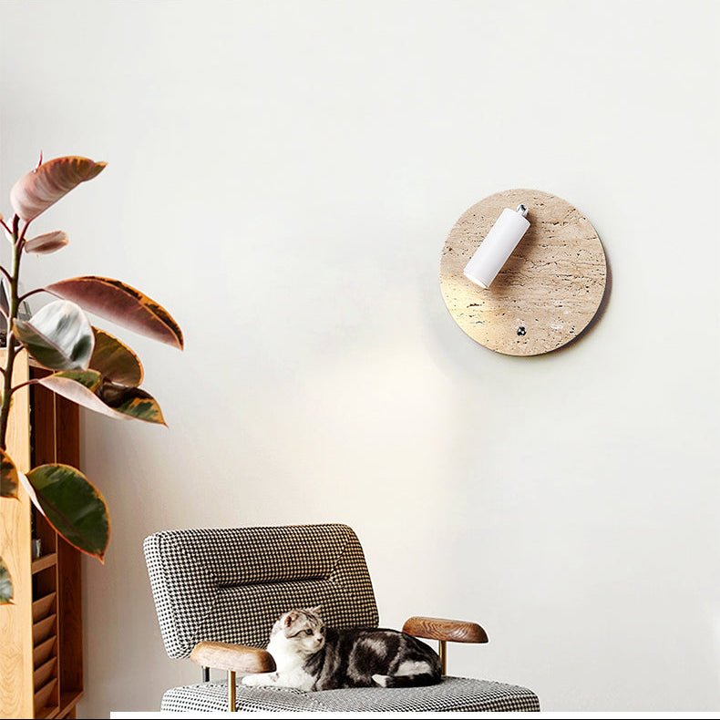 Selan Travertine Wandleuchte Axis Directional