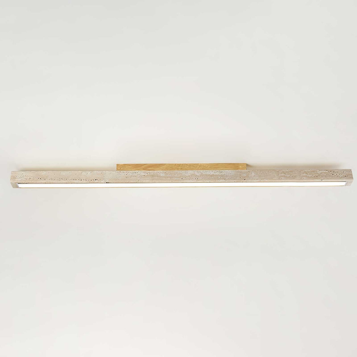 Valinian Minimalistische Deckenleuchte aus Travertin in linearer Form