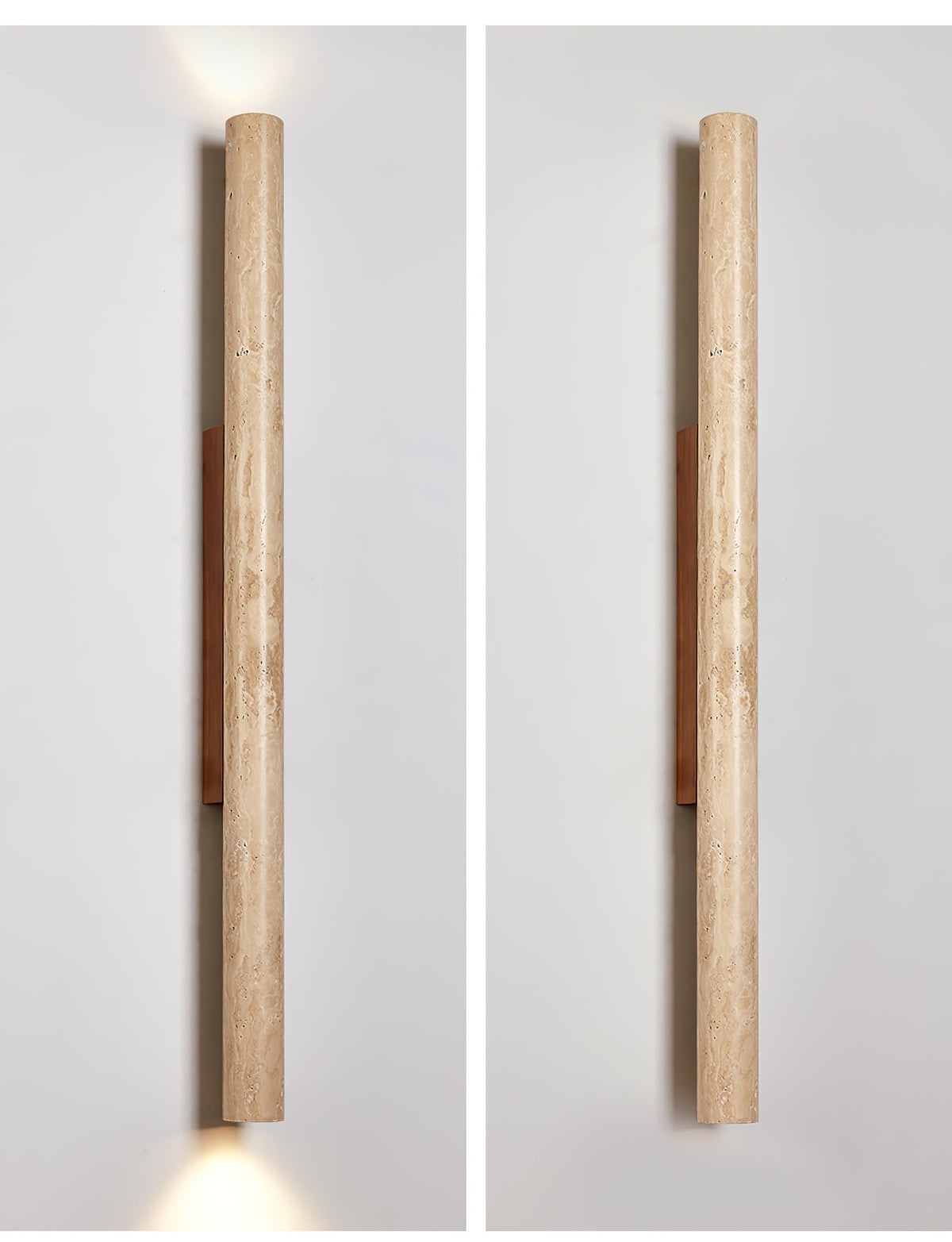 Noriira Minimalistische Wandleuchte aus Travertin