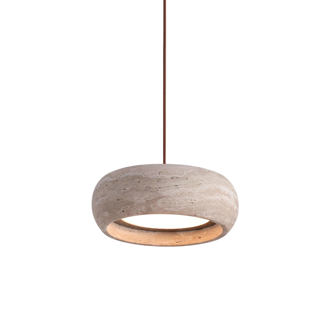 Soruena Pendelleuchte Beige Ringform Minimalistisch Wohnzimmer | Cielum