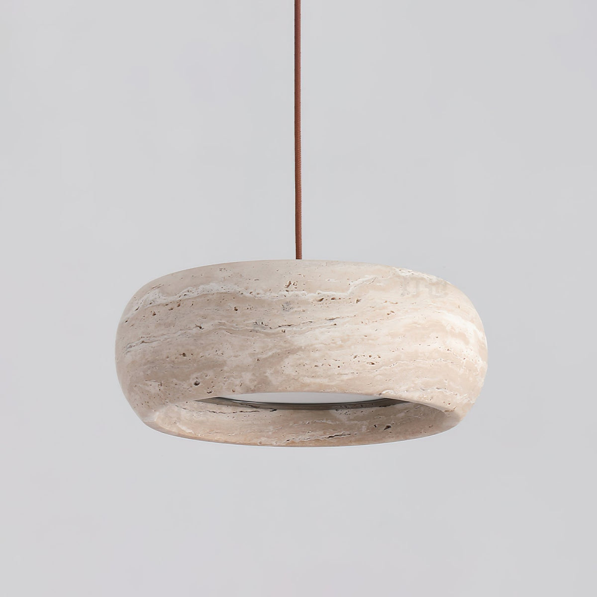 Soruena Pendelleuchte Beige Ringform Minimalistisch Wohnzimmer | Cielum