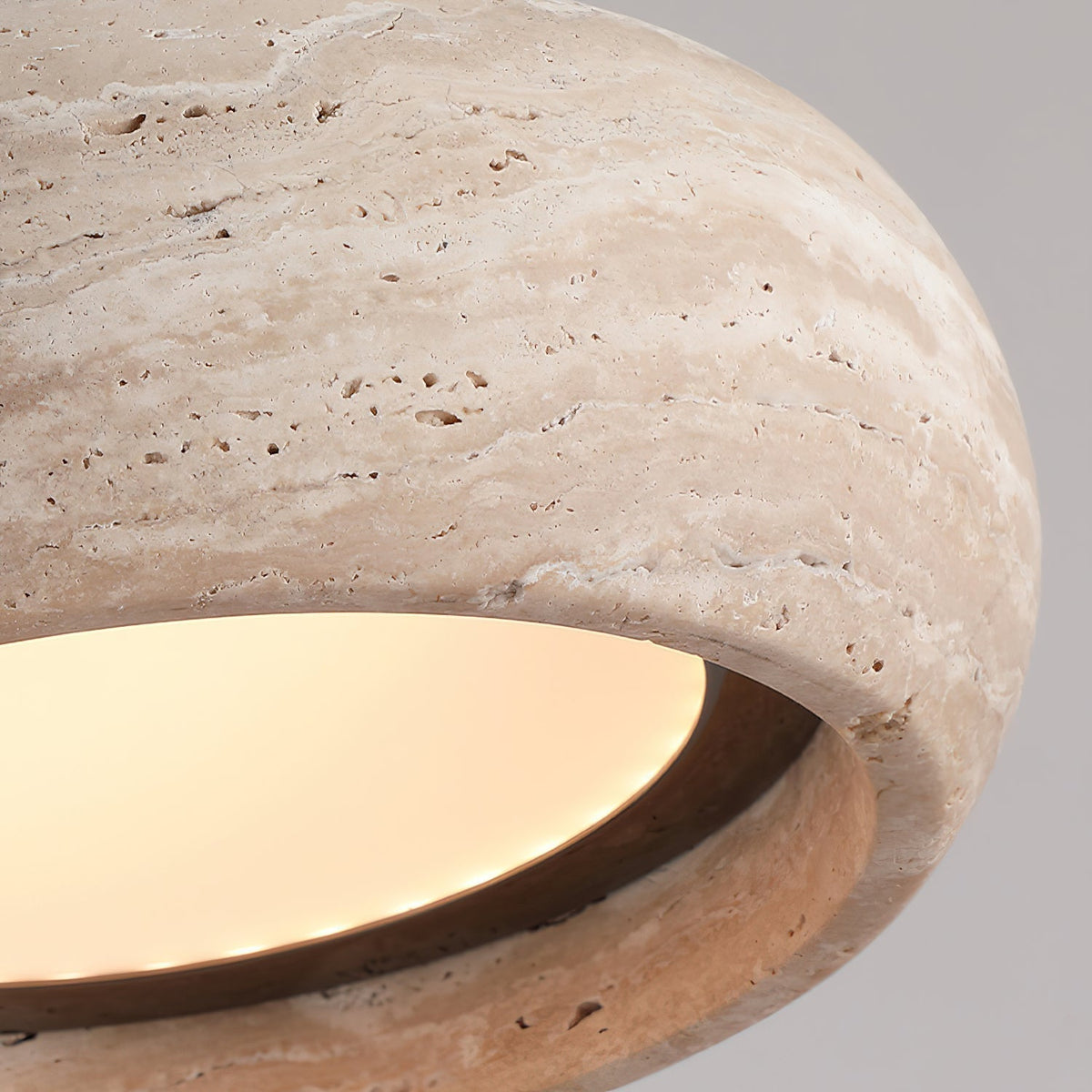 Soruena Pendelleuchte Beige Ringform Minimalistisch Wohnzimmer | Cielum