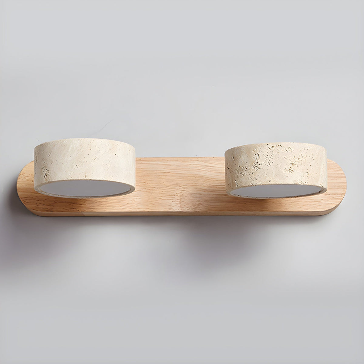 Voloreth Minimalistische Wandleuchte aus Travertin