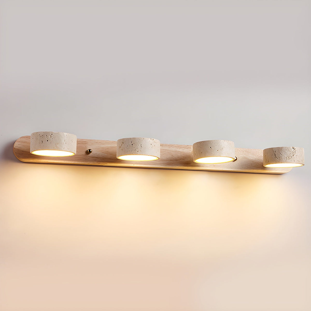 Voloreth Minimalistische Wandleuchte aus Travertin