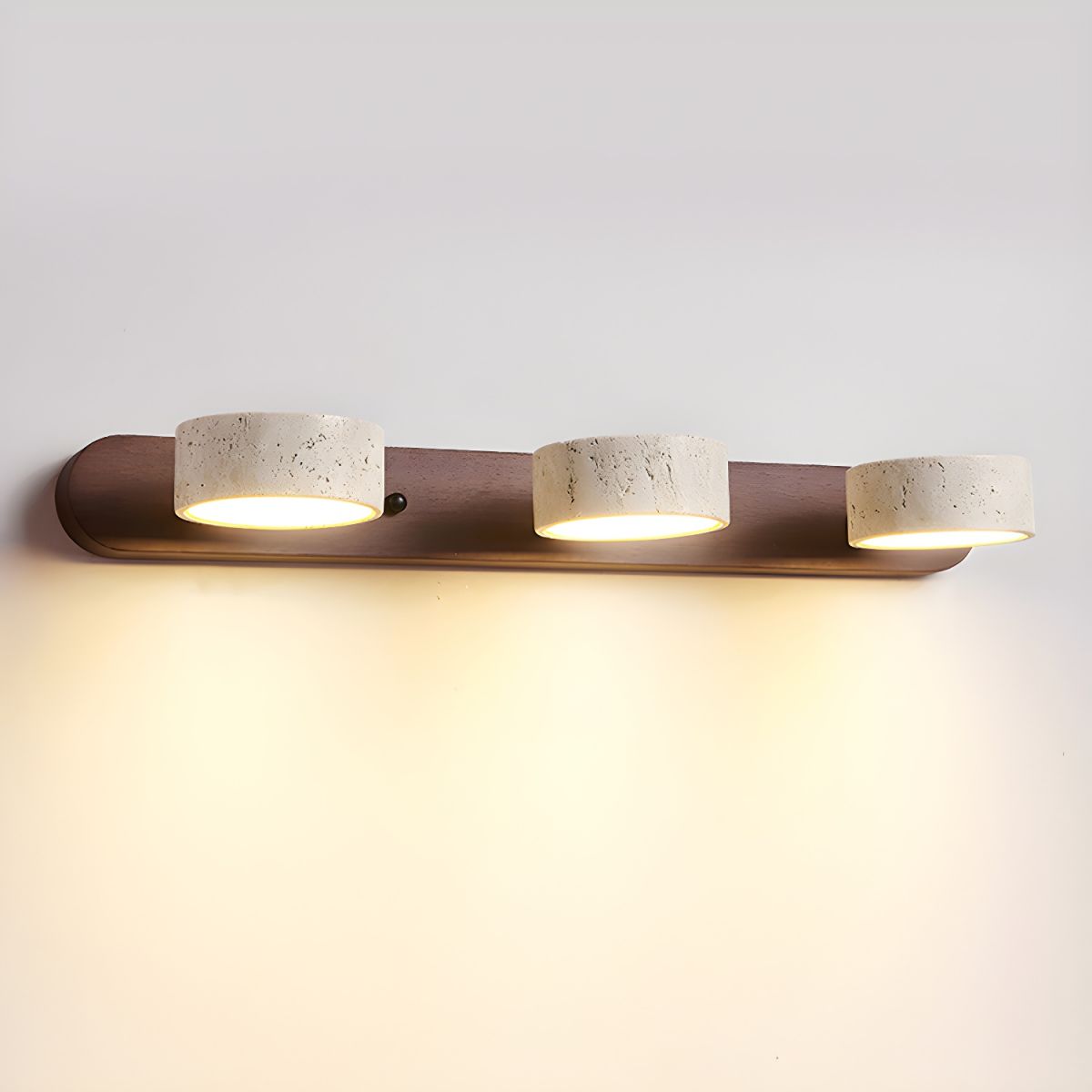 Voloreth Minimalistische Wandleuchte aus Travertin