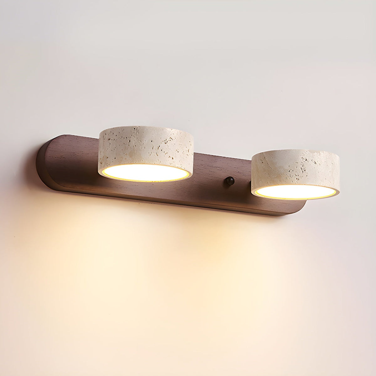 Voloreth Minimalistische Wandleuchte aus Travertin