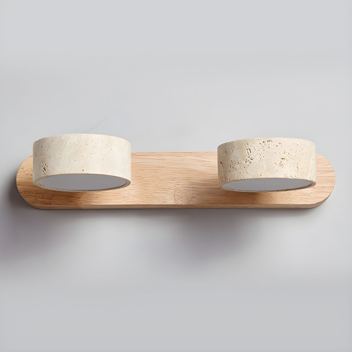Voloreth Minimalistische Wandleuchte aus Travertin