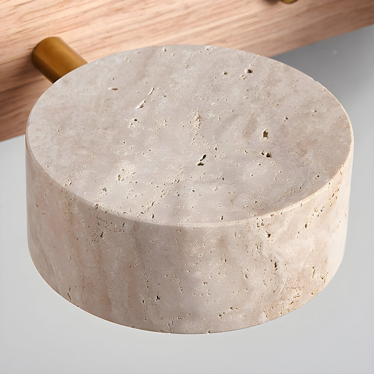 Voloreth Minimalistische Wandleuchte aus Travertin