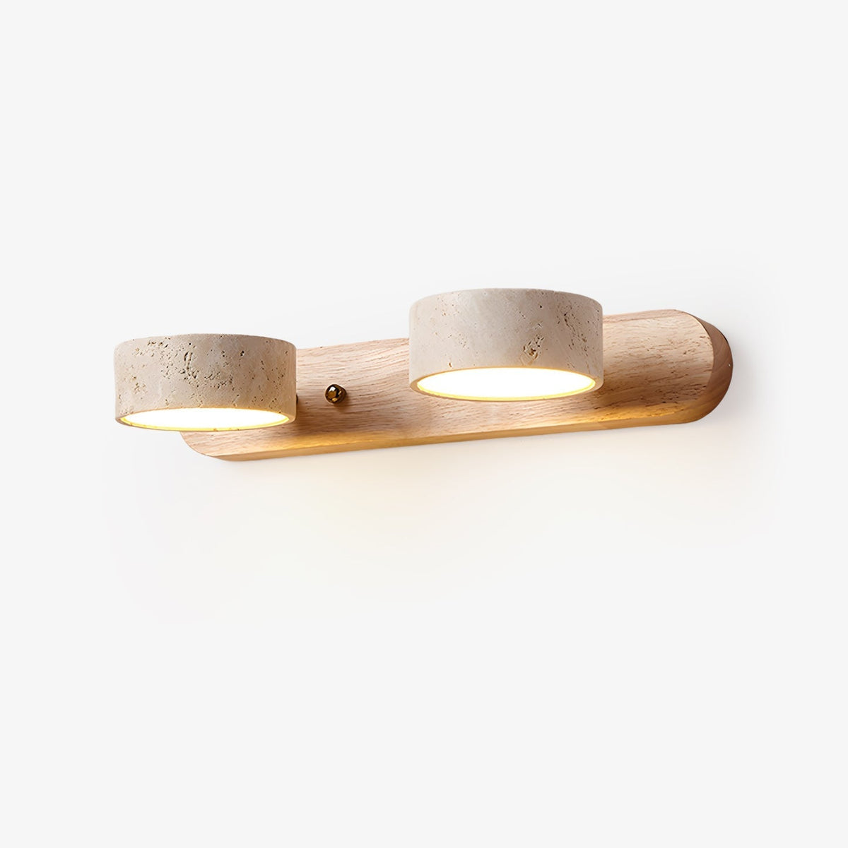 Voloreth Minimalistische Wandleuchte aus Travertin