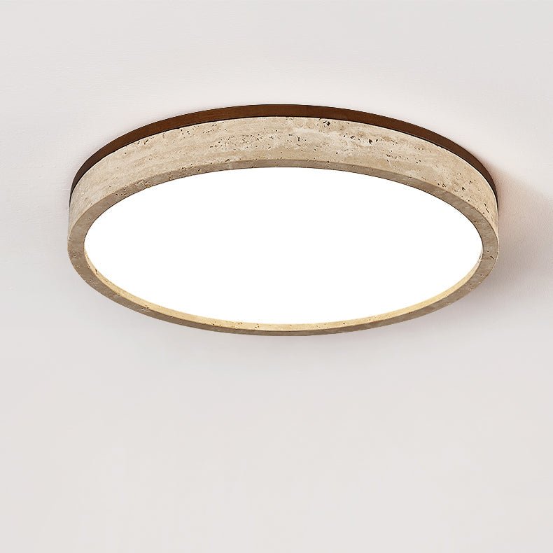 Xoan Glowly Travertine Halo runde Deckenleuchte