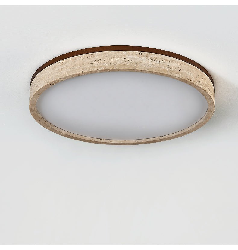 Xoan Glowly Travertine Halo runde Deckenleuchte