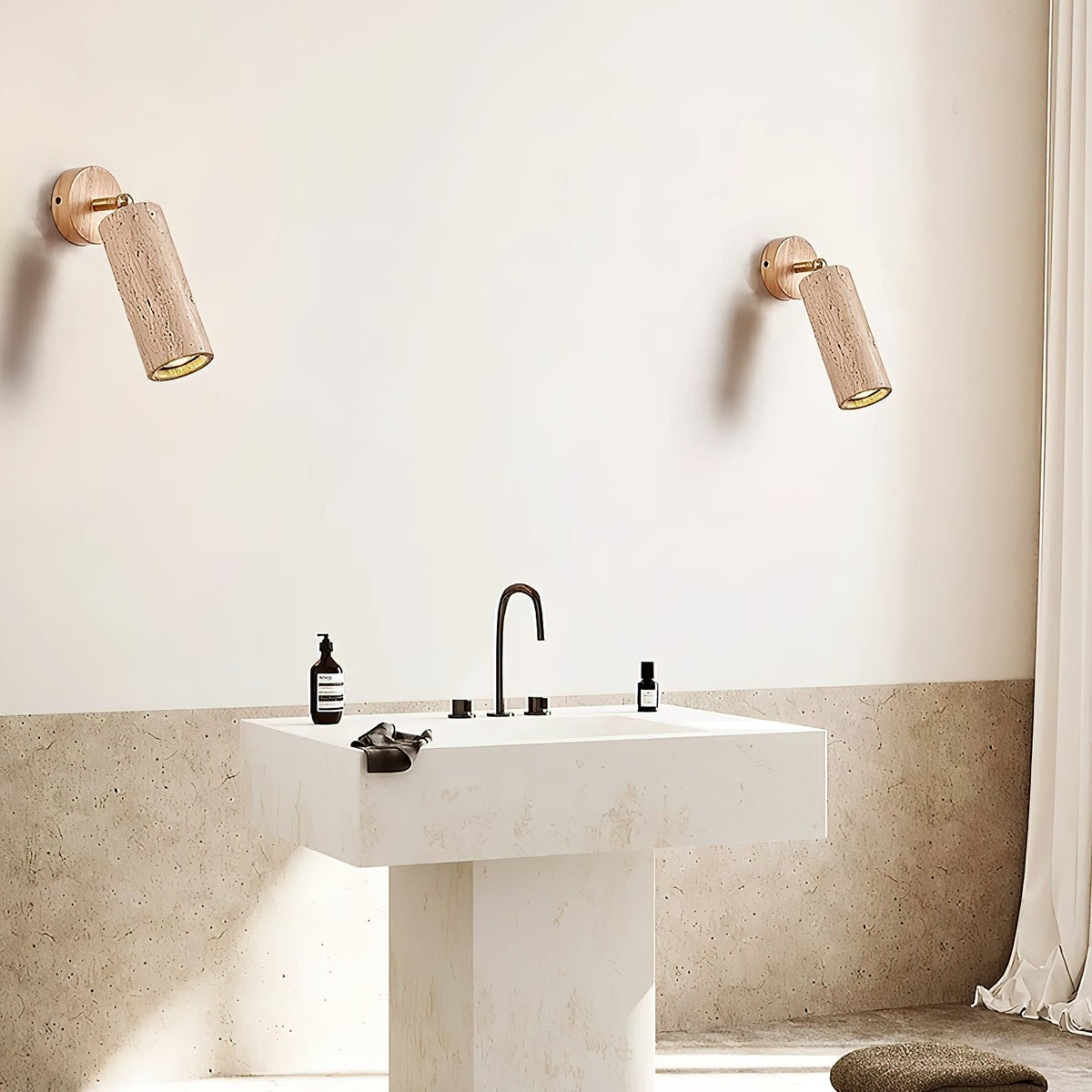 Seralella Travertine Wandleuchte