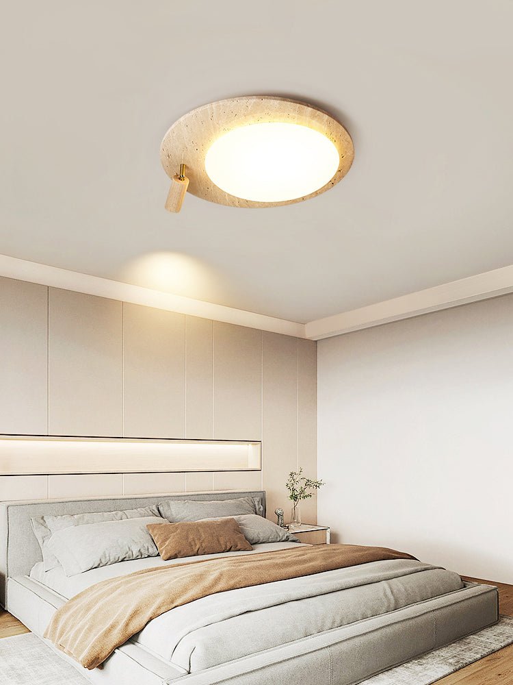 Nivorne Travertine Oval Knob Deckenleuchte
