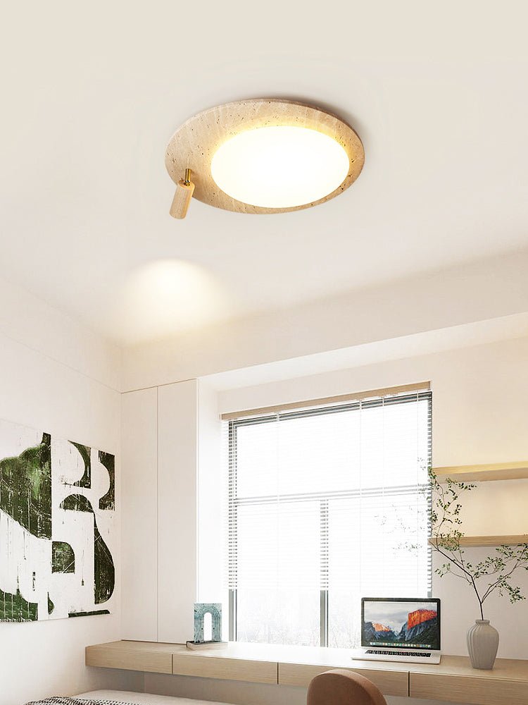 Nivorne Travertine Oval Knob Deckenleuchte