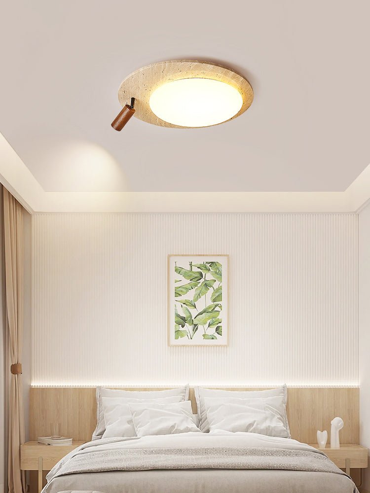 Nivorne Travertine Oval Knob Deckenleuchte