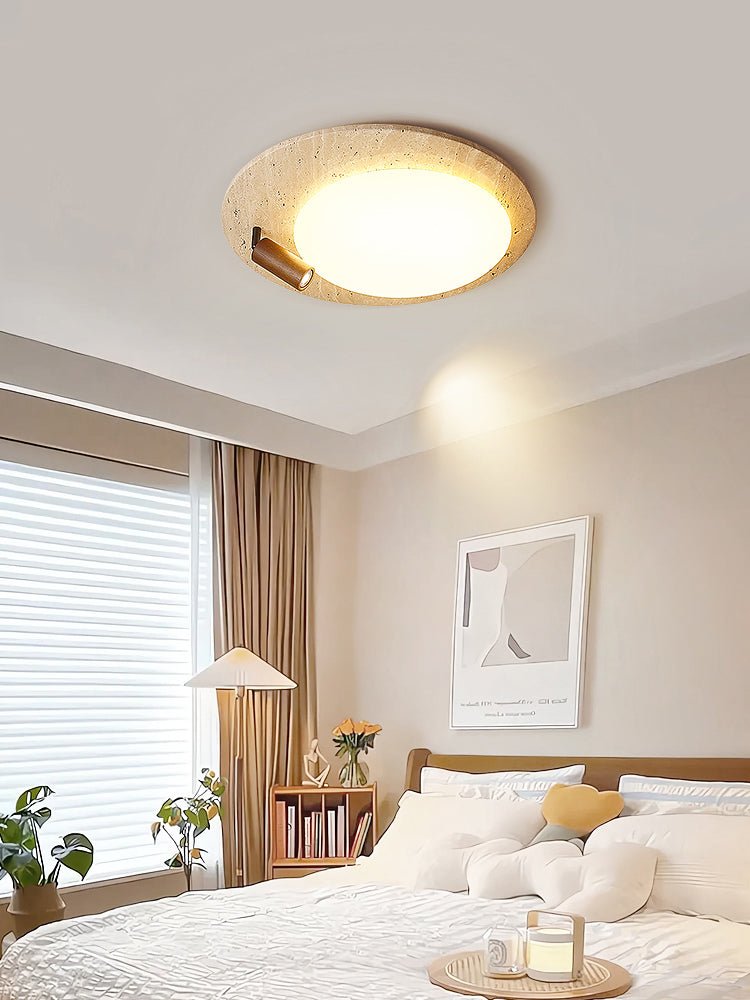 Nivorne Travertine Oval Knob Deckenleuchte