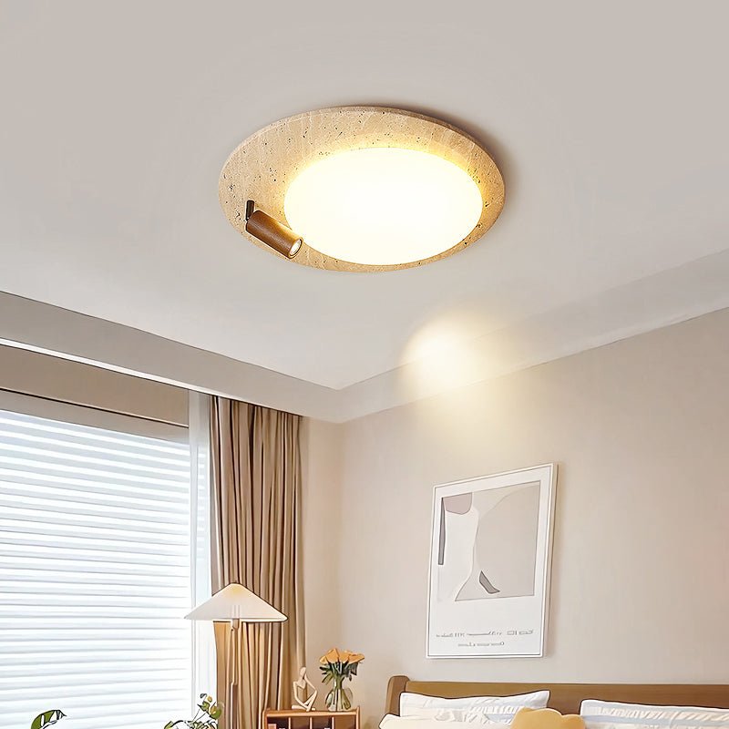 Nivorne Travertine Oval Knob Deckenleuchte
