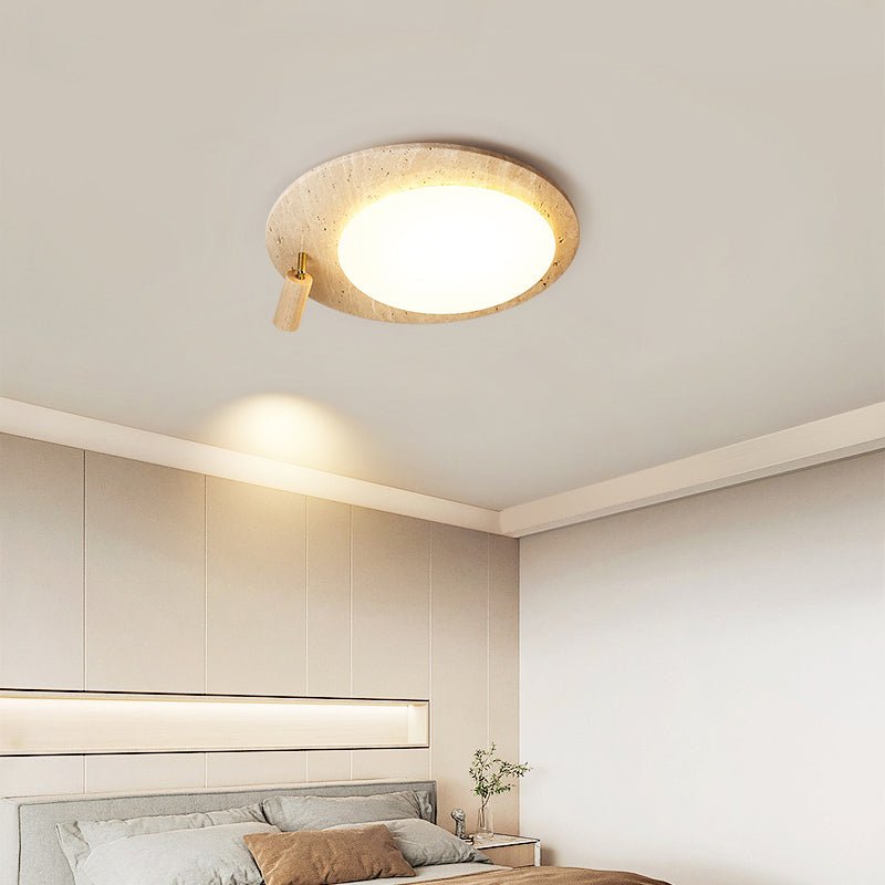 Nivorne Travertine Oval Knob Deckenleuchte
