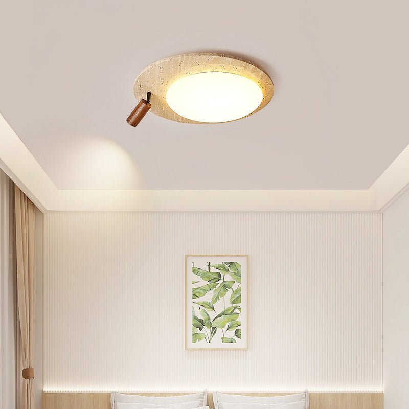 Nivorne Travertine Oval Knob Deckenleuchte