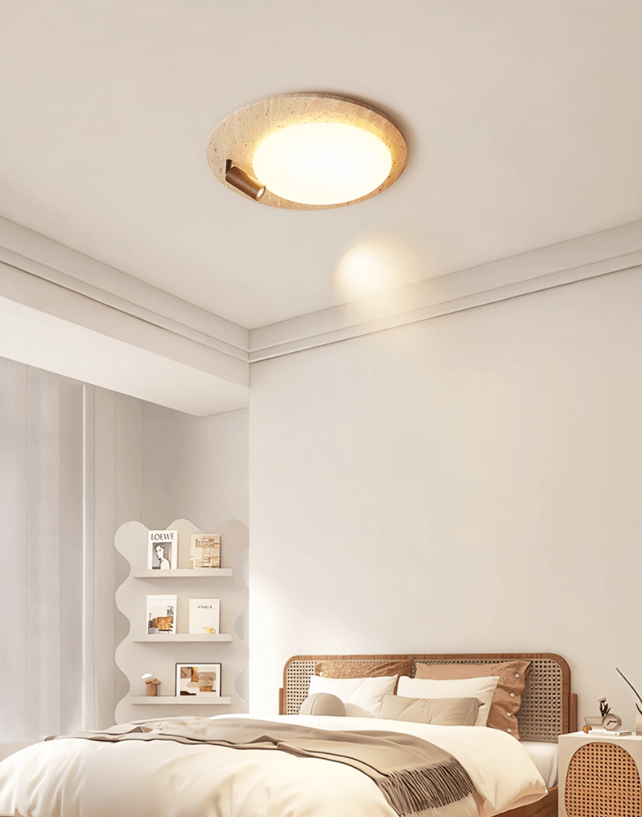 Nivorne Travertine Oval Knob Deckenleuchte