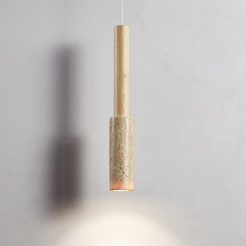 Mercer Travertine-Stick-Pendelleuchte