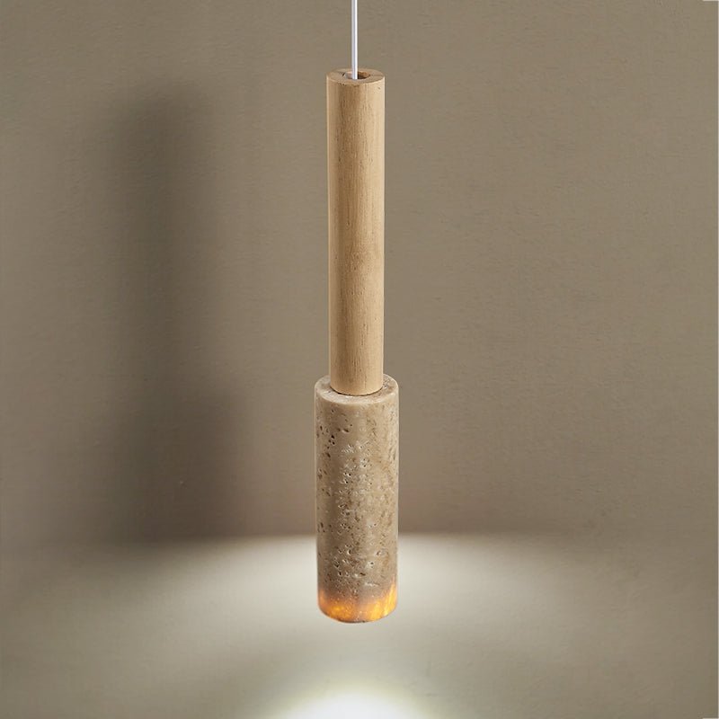 Mercer Travertine-Stick-Pendelleuchte