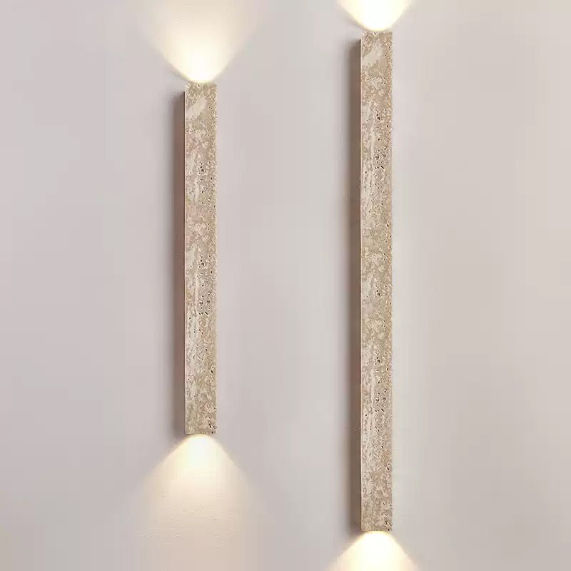 Elian Travertin-Platte Wandleuchte